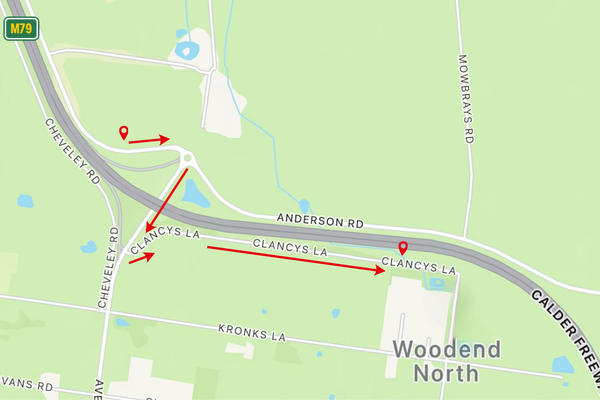 Truck Access maps for website north approach